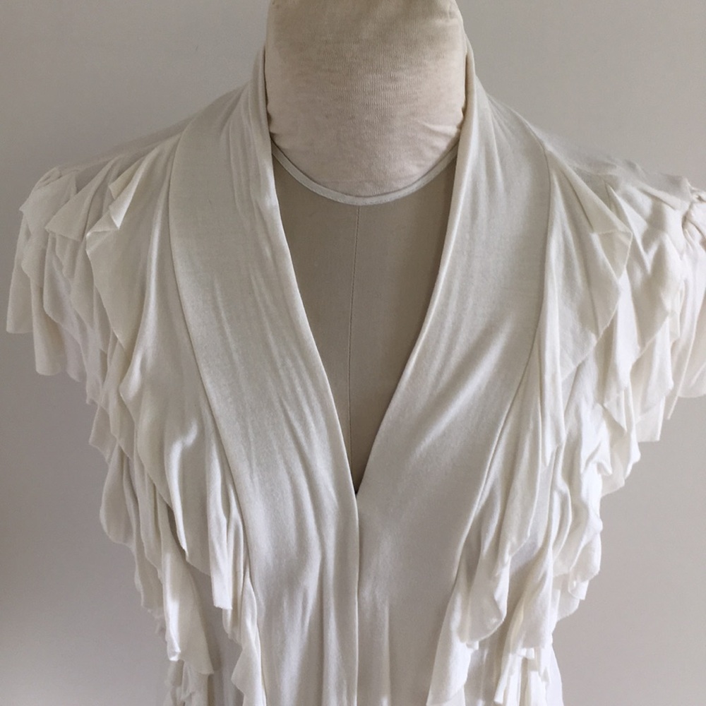 Ivory Ruffle Vest - Picture 2 of 8